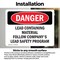 Signmission Lead Containing Material Safety Program Danger Sign, Vinyl Decal, 10in W x 7in L, 2PK OS-2PACK-DS-D-710-L-1070 - alternate 7